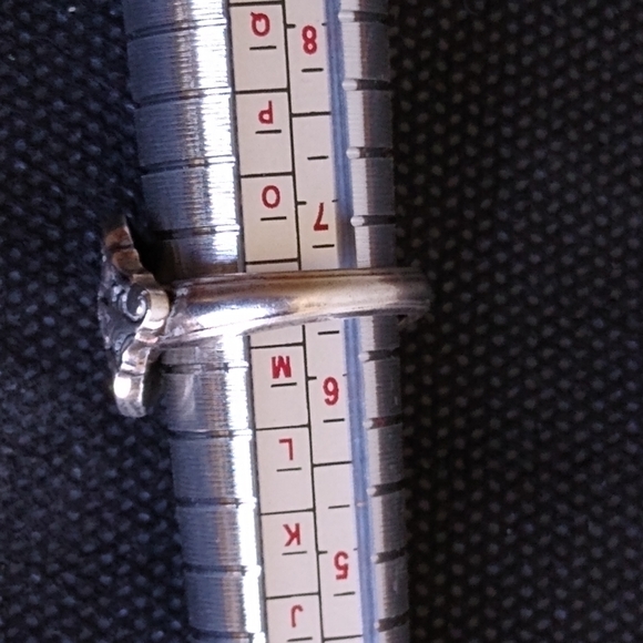 VTG International Silver plated floral Spoon Ring - Picture 3 of 8